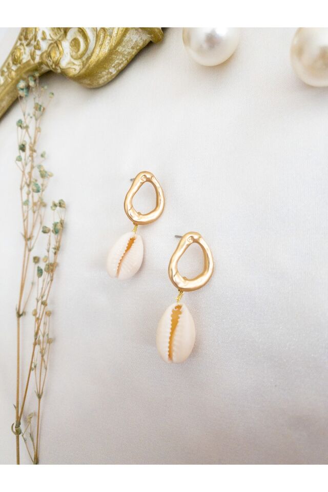 Gold Deniz Kabuklu Küpe