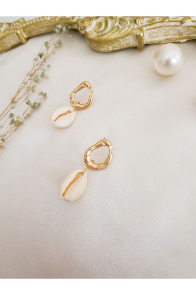 Gold Deniz Kabuklu Küpe