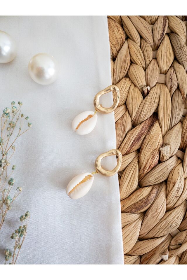 Gold Deniz Kabuklu Küpe