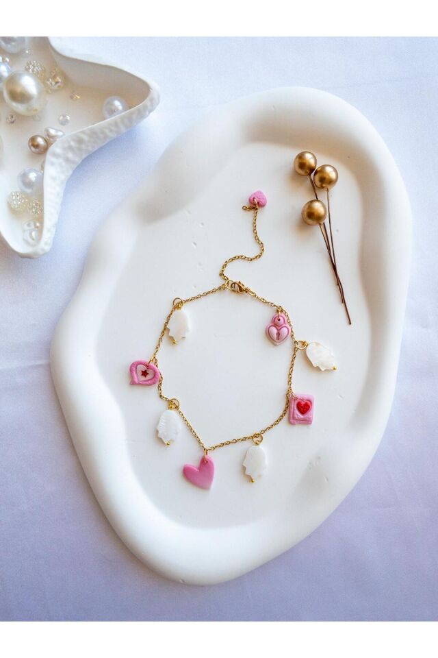 BeuBella Fatma Ana Eli & Kalpli Halhal – Gold Çelik Zincir – El Yapımı & Detaylı