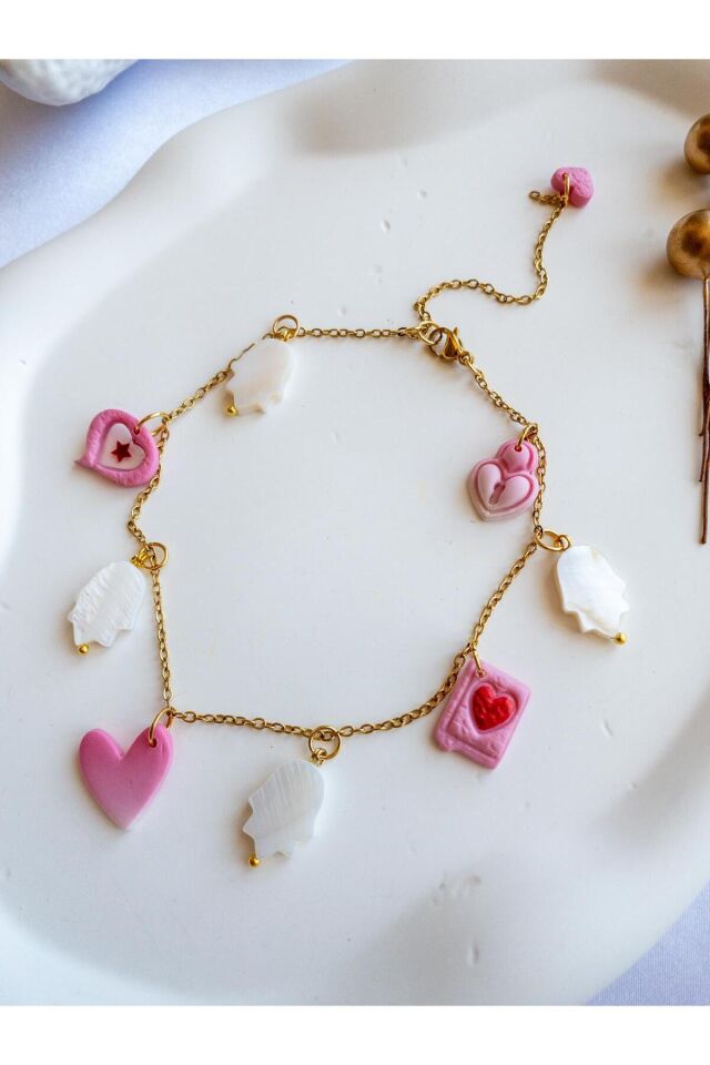 BeuBella Fatma Ana Eli & Kalpli Halhal – Gold Çelik Zincir – El Yapımı & Detaylı