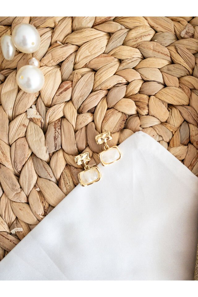 Gold Mini Geometrik Küpe