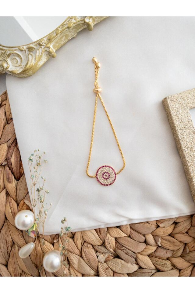 Renkli Zirkon Taşlı Asansör Bileklik