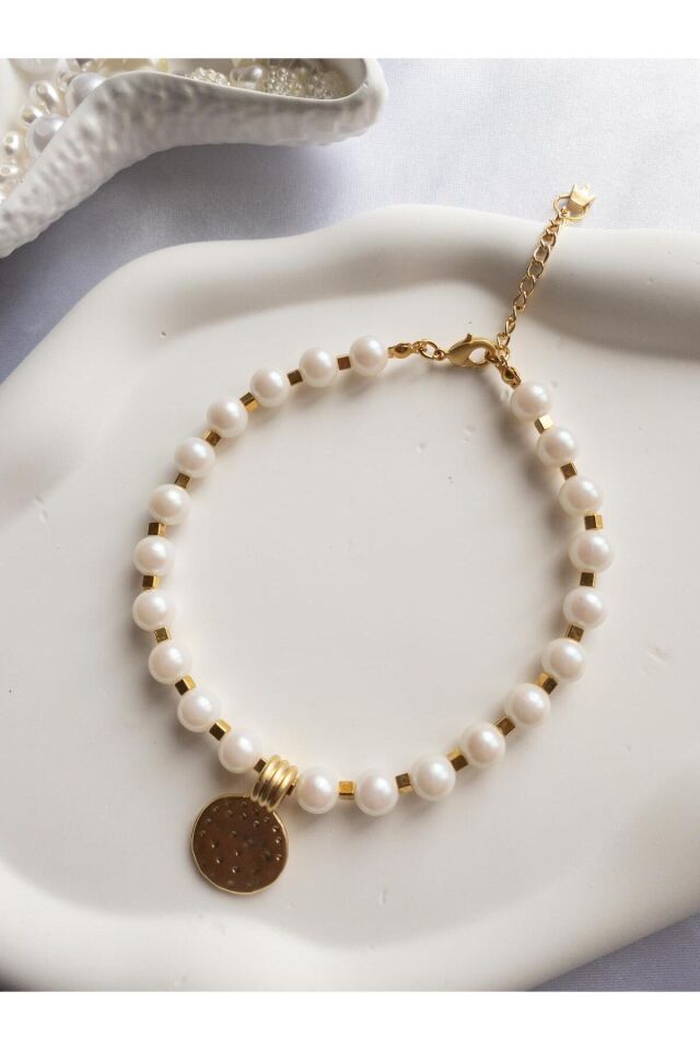 İncili Detay Kedi ve Küçük Irk Köpek Tasması