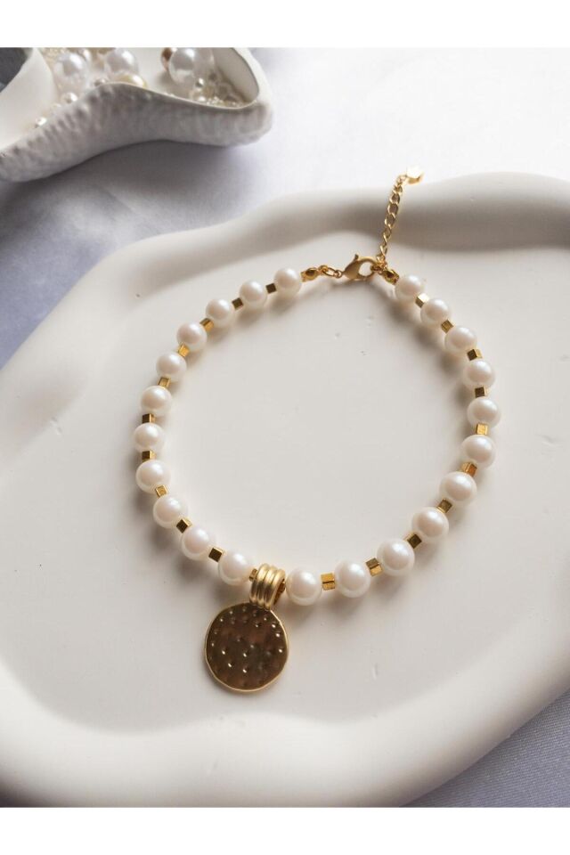 İncili Detay Kedi ve Küçük Irk Köpek Tasması