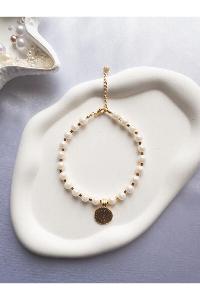 İncili Detay Kedi ve Küçük Irk Köpek Tasması