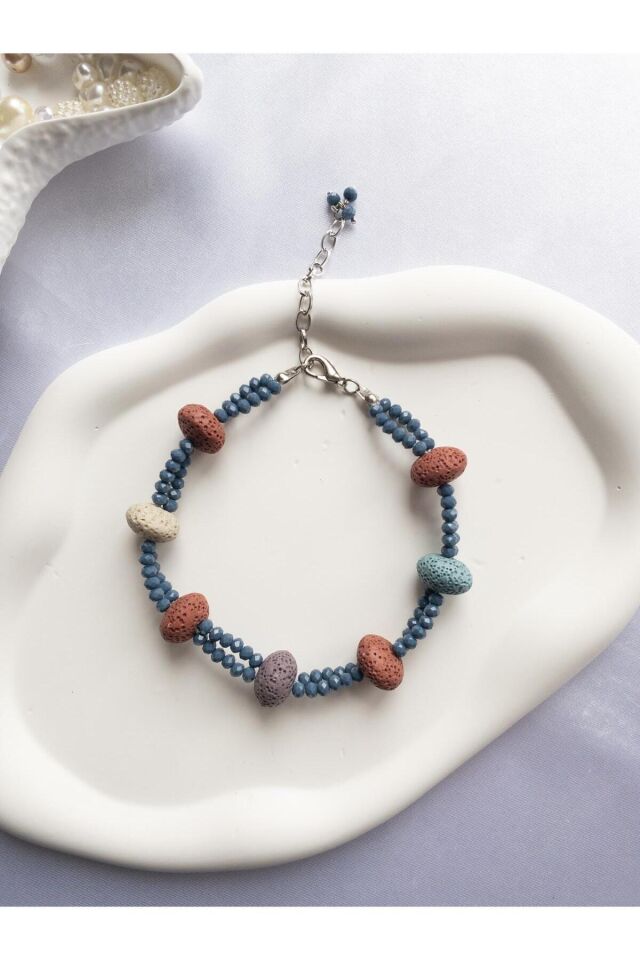 Pastel Çin Kristali Detay Renkli Kedi ve Küçük Irk Köpek Tasması