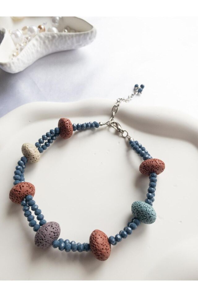 Pastel Çin Kristali Detay Renkli Kedi ve Küçük Irk Köpek Tasması